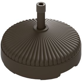 Round Patio Umbrella Base Holder, Heavy Duty Outdoor Umbrella Stand Base, Filled Up to 62lbs with Stand or 51lbs with Water for Garden, Poolside