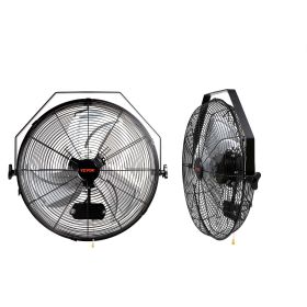 VEVOR Wall Mount Fan, 2 PCS 18 inch Manual 360-Degree Tilt Adjustment, 3-speed High Velocity Max. 4000 CFM Industrial Wall Fan for Indoor, Commer