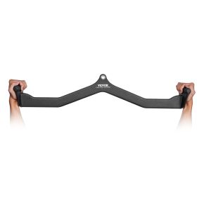 VEVOR LAT Pulldown Attachment, Cable Machine Rowing V-bar Attachment, Tricep Pull Down Bar, Back Strength Training Rubber Coated Handle Grip