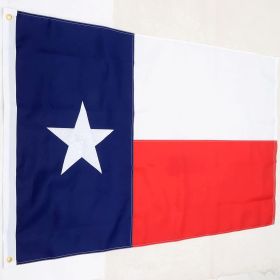 Texas Flag 3x5 ft 2x3 ft 4x6 ft 5x8 ft Heavy Duty Outdoor - Embroidered Stars- Long Lasting Color Retention - Brass Grommets and 4 Stitch Hemming (size: 3x5ft)