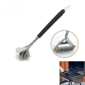 BBQ Grill Cleaning Tools for Grill Cooking Grates (Color: silver, Type: Kitchen Supplies)