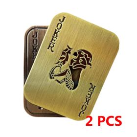 Hot Selling Poker Push Card Haptic Toys Edc Metal Poker Magnetic Joker Fidget Slider for Stress Relief (QTY: 2 PCS)